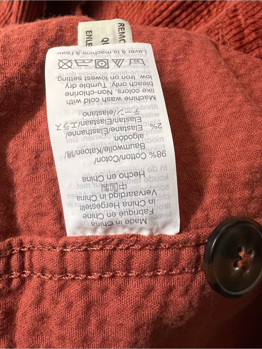 Madewell Rust-Red Corduroy Truck Jacket - Picture 4 of 5